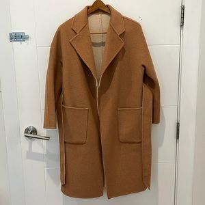 Edited Pieces Reversible Duo Coat PXS (original) ivory and camel